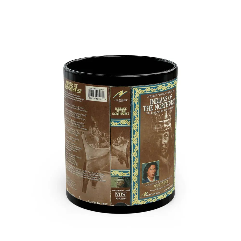 INDIANS OF THE NORTHWEST (VHS COVER) - Black Coffee Mug 11oz - Go Mug Yourself