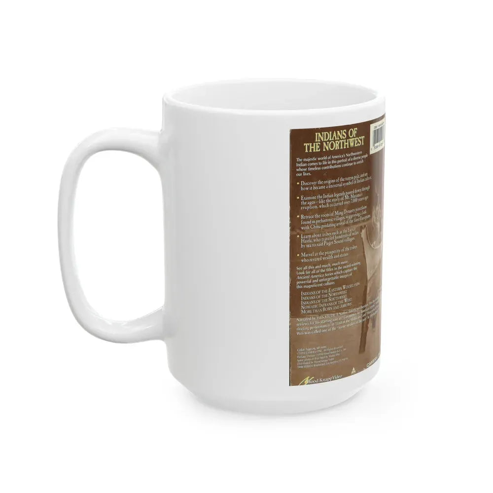INDIANS OF THE NORTHWEST (VHS COVER) - White Coffee Mug - Go Mug Yourself