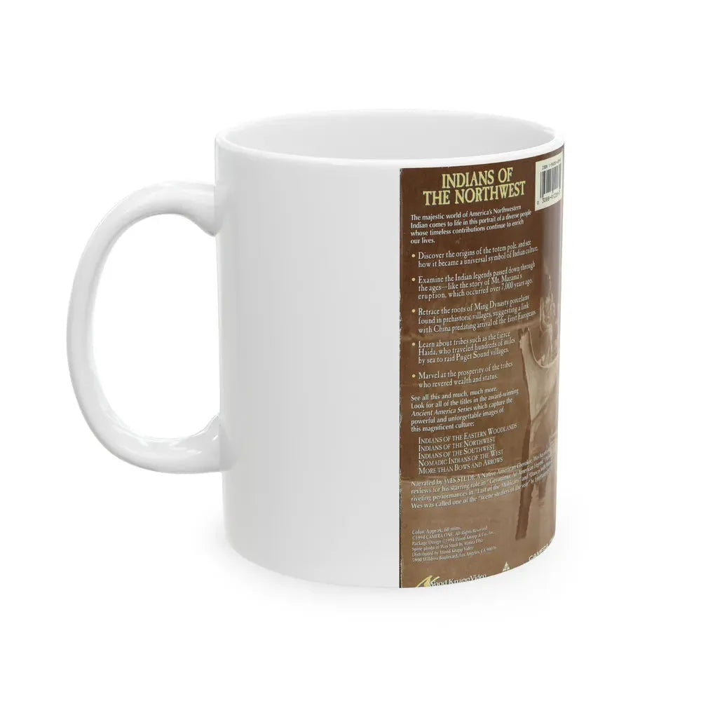 INDIANS OF THE NORTHWEST (VHS COVER) - White Coffee Mug - Go Mug Yourself