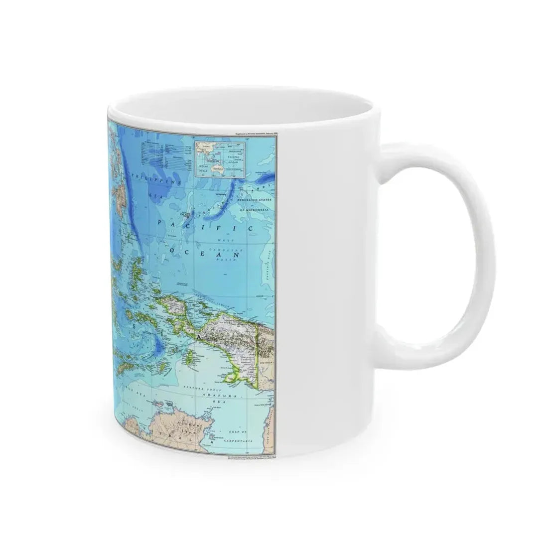Indonesia 1 (1996) (Map) White Coffee Mug - Go Mug Yourself