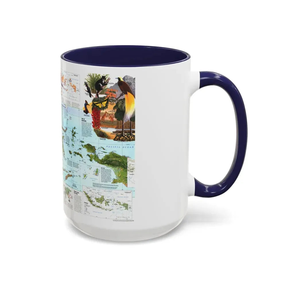 Indonesia 2 (1996) (Map) Accent Coffee Mug - Go Mug Yourself