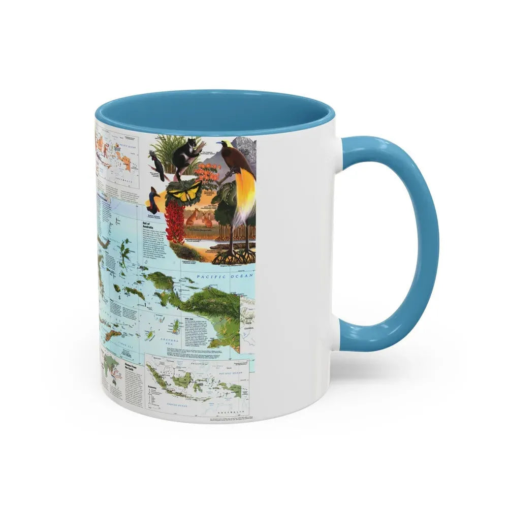 Indonesia 2 (1996) (Map) Accent Coffee Mug - Go Mug Yourself