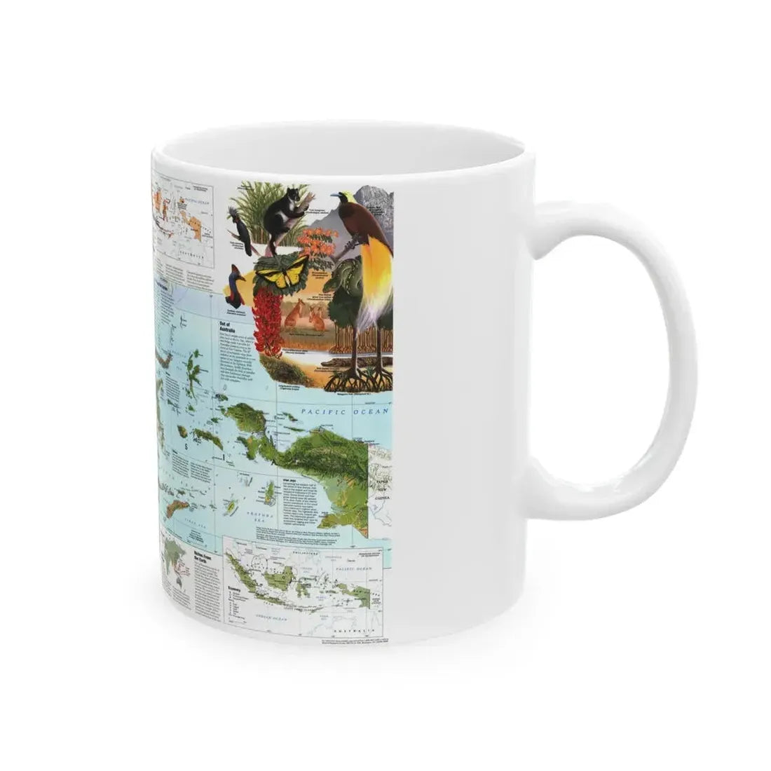 Indonesia 2 (1996) (Map) White Coffee Mug - Go Mug Yourself