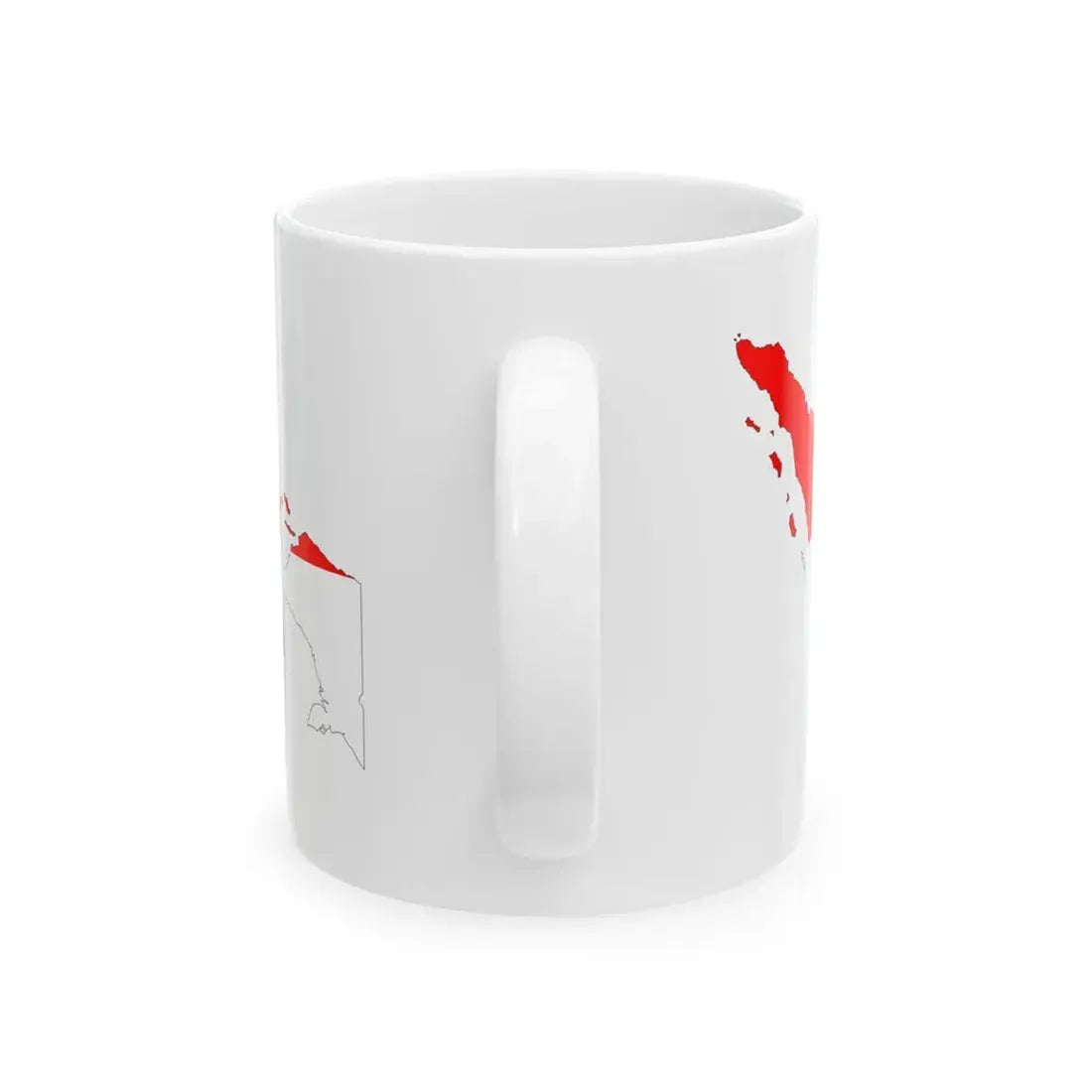 Indonesia Map Flag (Indonesia) White Coffee Mug - Go Mug Yourself