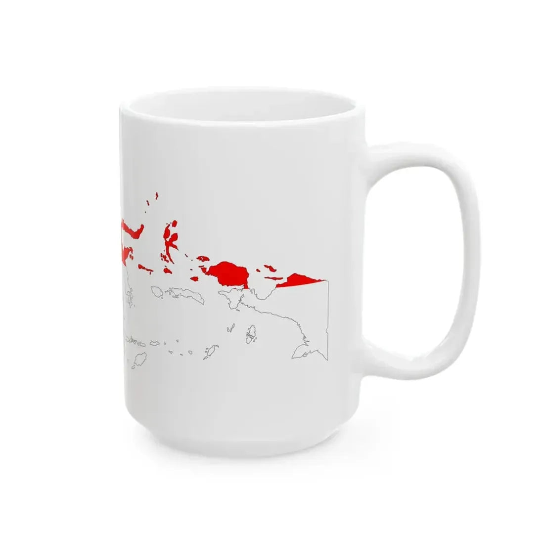 Indonesia Map Flag (Indonesia) White Coffee Mug - Go Mug Yourself