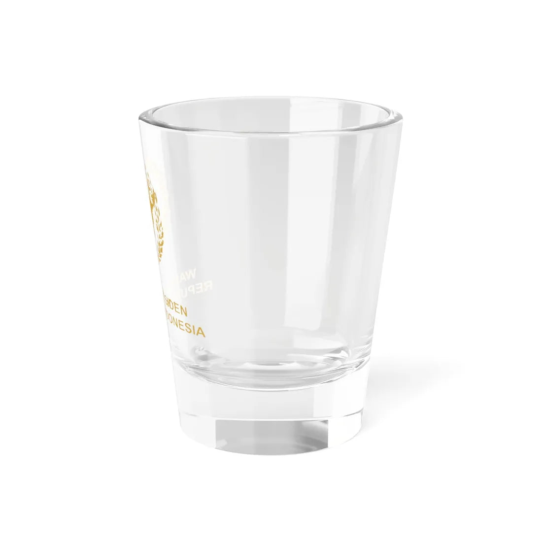 Indonesian Vice Presidential Emblem gold (Indonesia) (Coat of Arms) Shot Glass 1.5oz - Go Mug Yourself