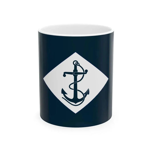 Infantry battalion flag of the United States Navy (United States) White Coffee Mug 11oz - Go Mug Yourself