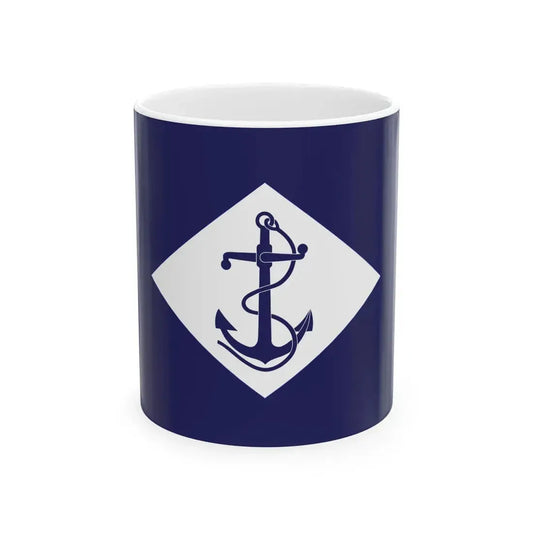 Infantry battalion flag of the U.S. Navy (United States) White Coffee Mug 11oz - Go Mug Yourself