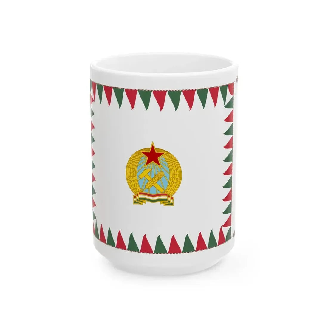 Infantry Colour of the Hungarian Defence Forces 1949-1950 (Hungary) White Coffee Mug 15oz - Go Mug Yourself