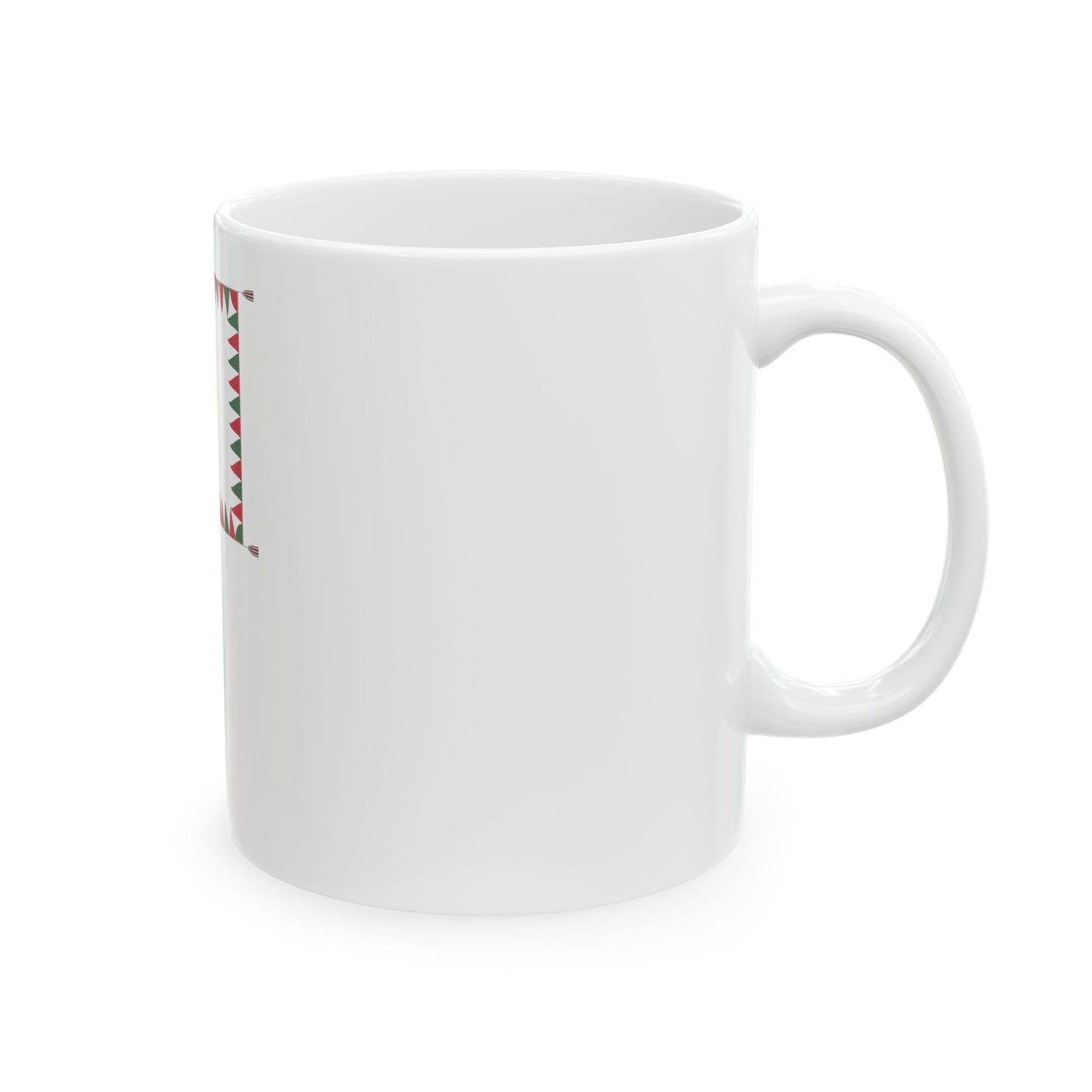 Infantry Colour of the Hungarian Defence Forces 1949-1950 with staff (Hungary) White Coffee Mug-Go Mug Yourself