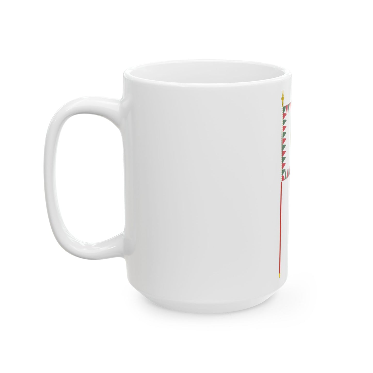 Infantry Colour of the Hungarian Defence Forces 1949-1950 with staff (Hungary) White Coffee Mug-Go Mug Yourself