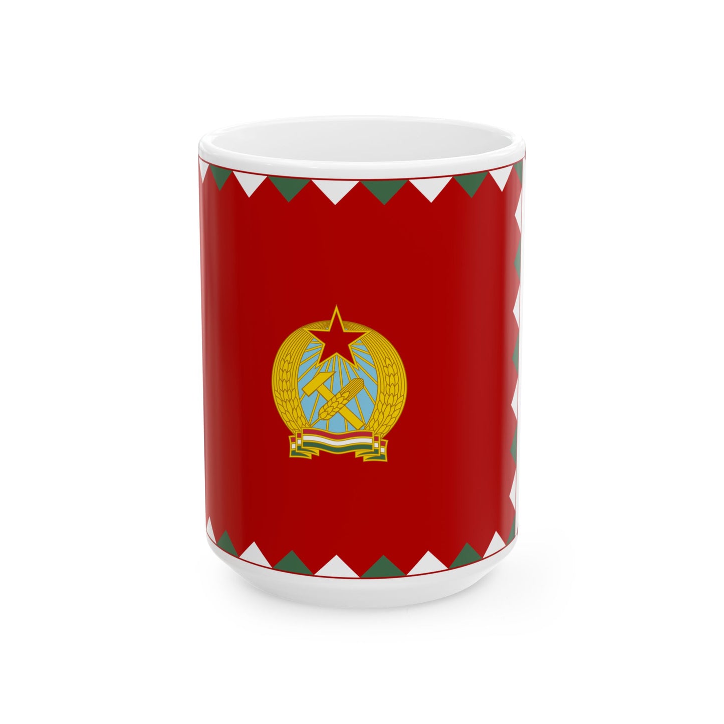 Infantry Colour of the Hungarian Peoples Army 1950-1957 (Hungary) White Coffee Mug-15oz-Go Mug Yourself