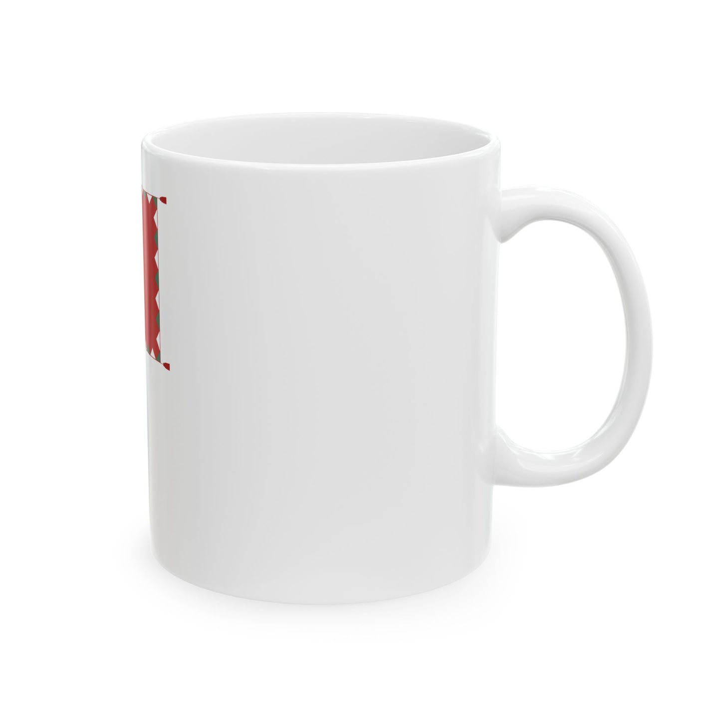 Infantry Colour of the Hungarian Peoples Army 1950-1957 with staff (Hungary) White Coffee Mug-Go Mug Yourself