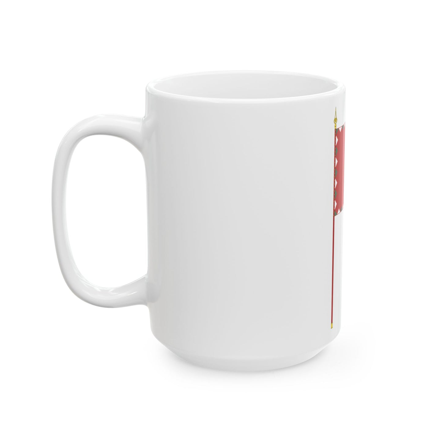 Infantry Colour of the Hungarian Peoples Army 1950-1957 with staff (Hungary) White Coffee Mug-Go Mug Yourself