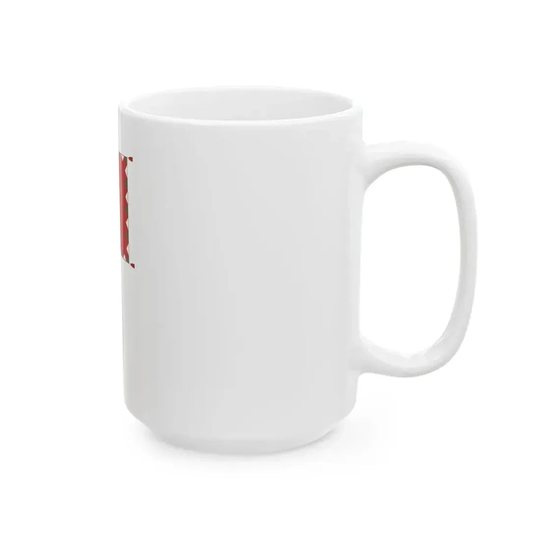 Infantry Colour of the Hungarian Peoples Army 1950-1957 with staff (Hungary) White Coffee Mug - Go Mug Yourself