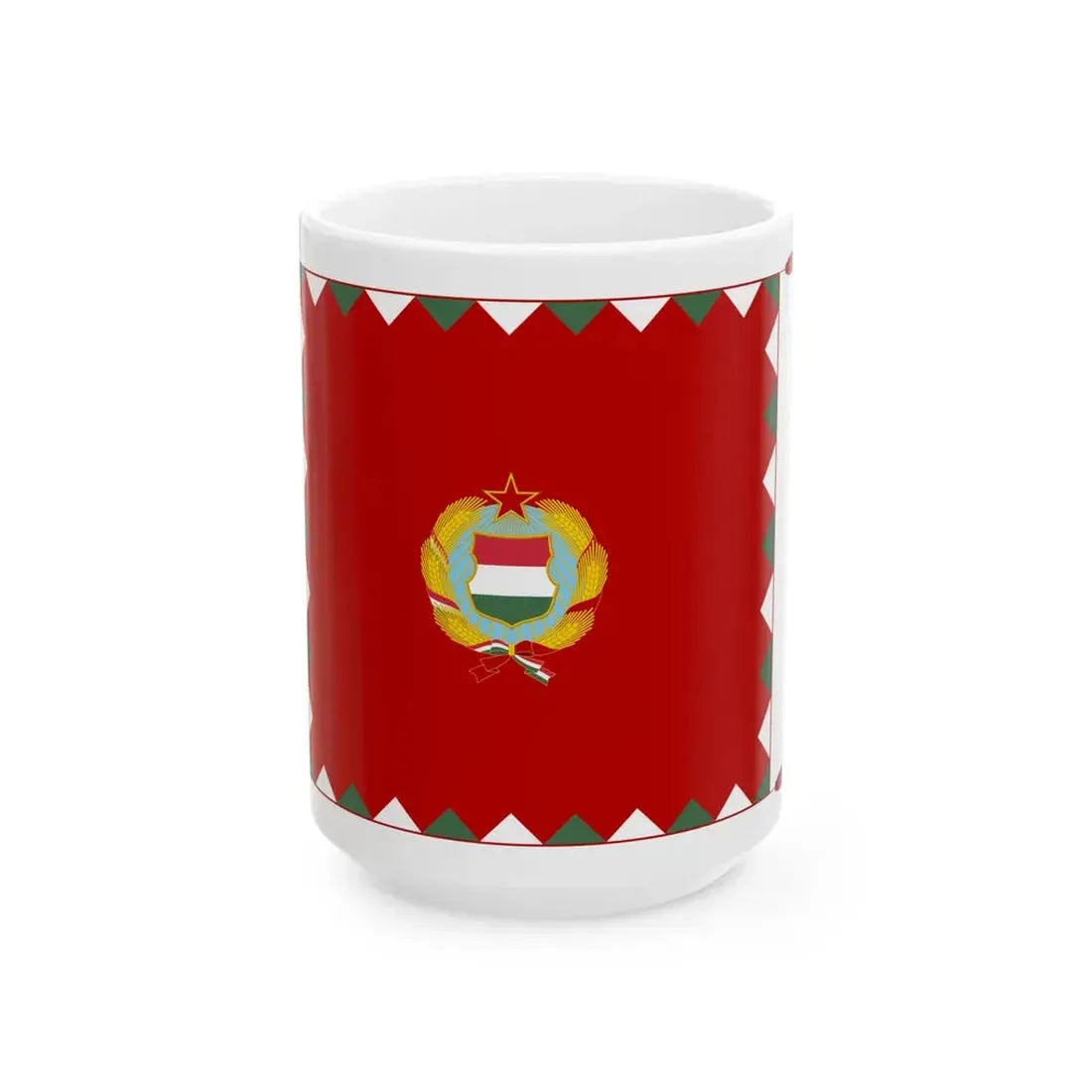 Infantry Colour of the Hungarian Peoples Army 1957-1990 (Hungary) White Coffee Mug 15oz - Go Mug Yourself