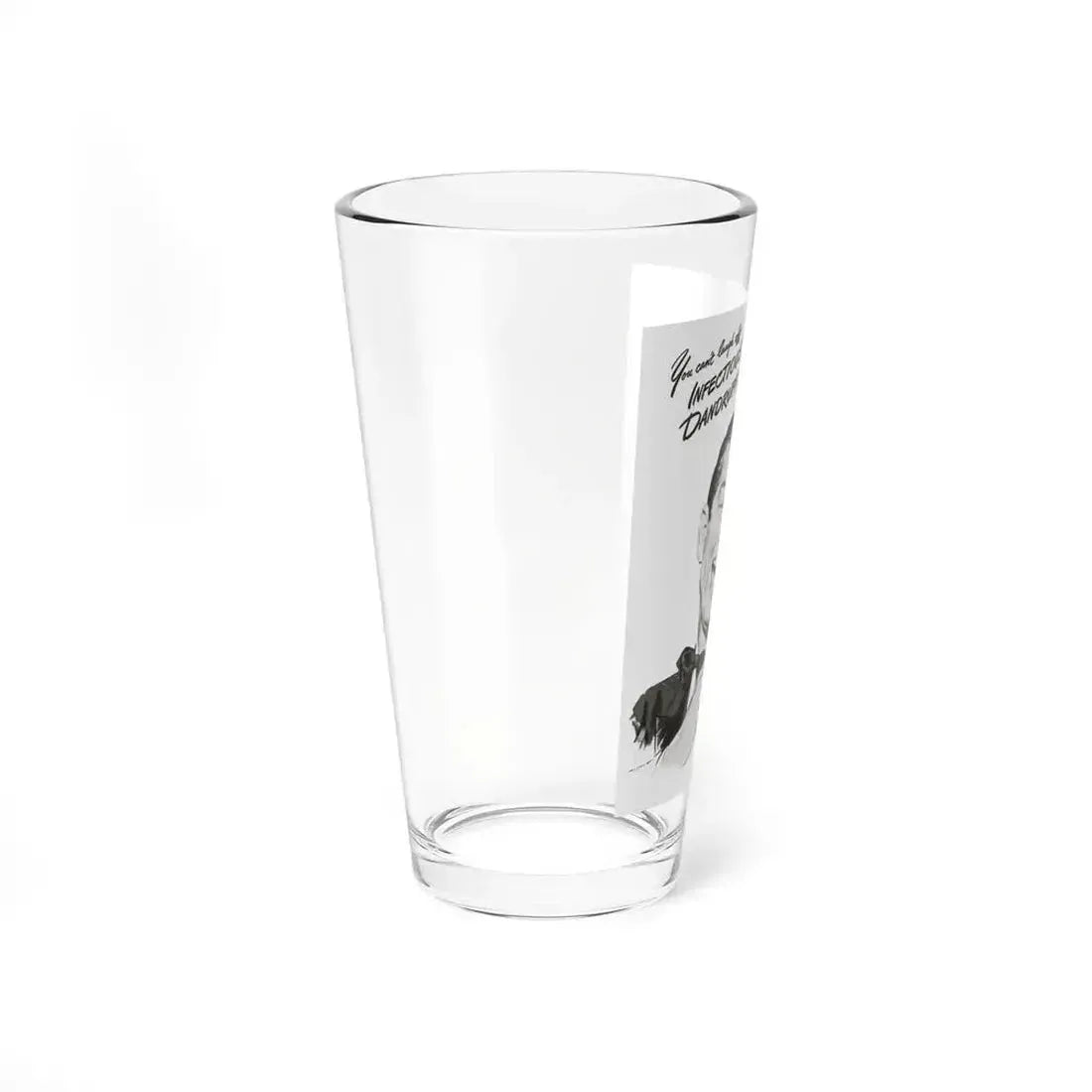 Infections Dandrff advertisement, Look magazine, August 16, 1949 - Pint Glass 16oz - Go Mug Yourself