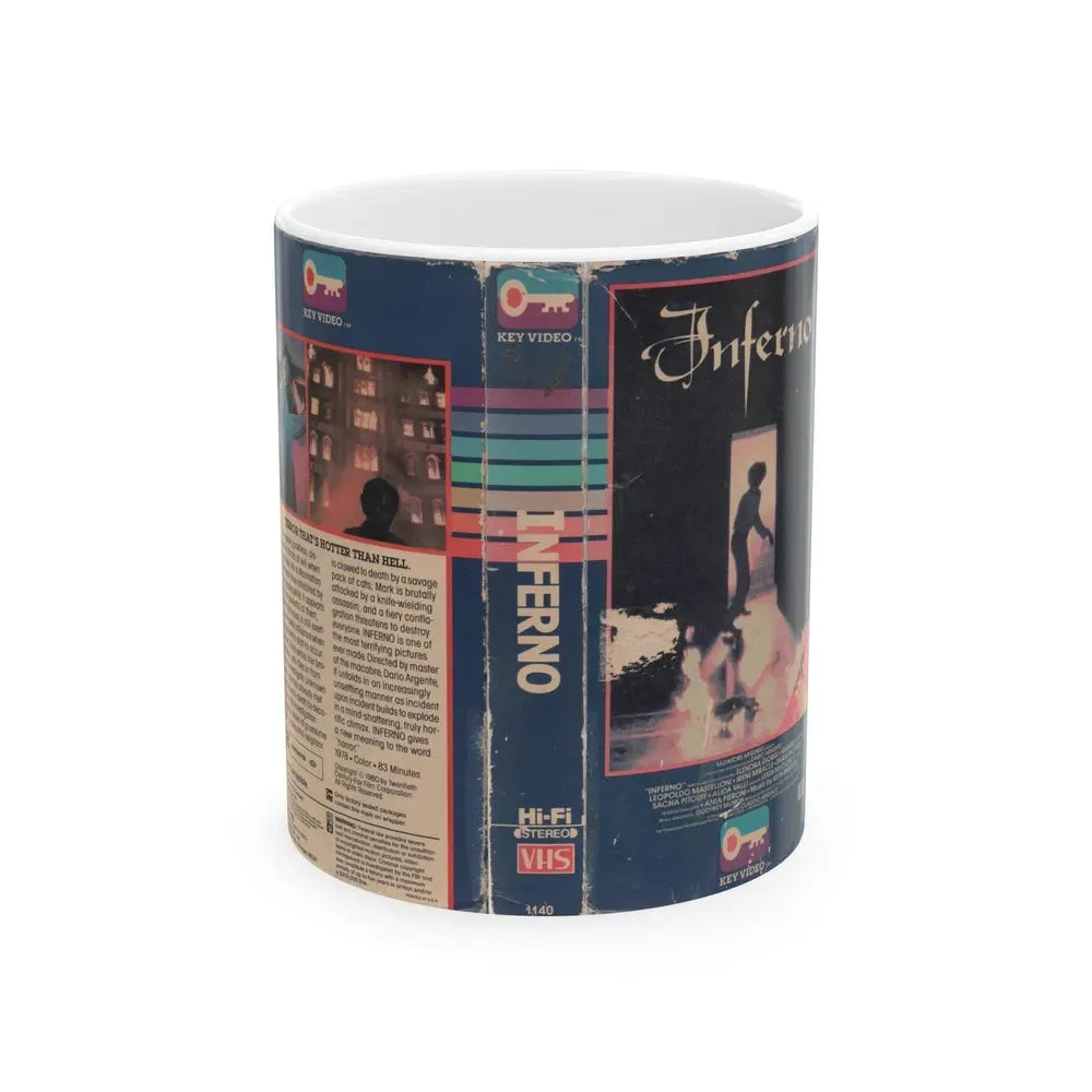 INFERNO (VHS COVER) - White Coffee Mug 11oz - Go Mug Yourself