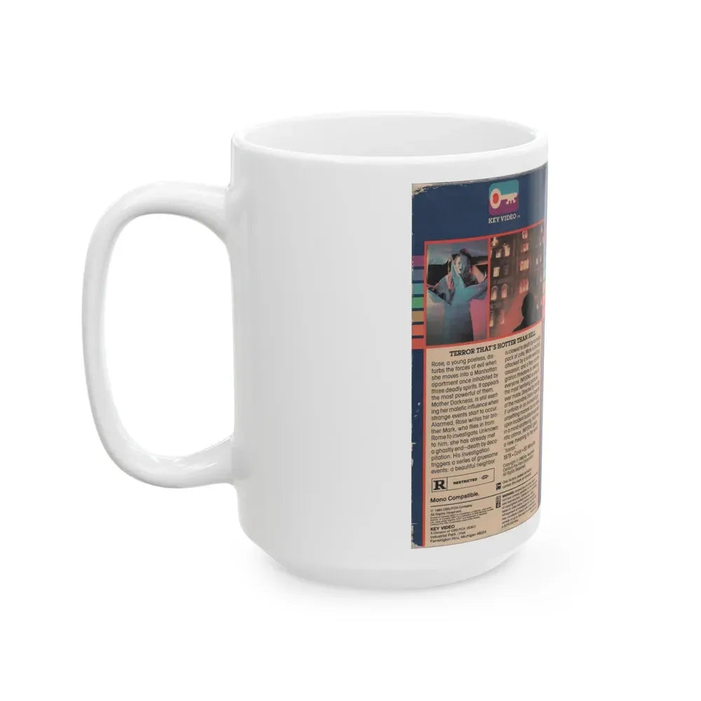 INFERNO (VHS COVER) - White Coffee Mug - Go Mug Yourself