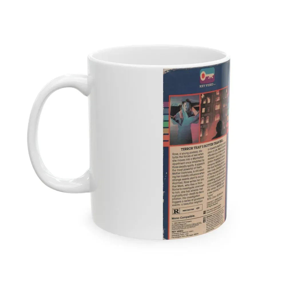 INFERNO (VHS COVER) - White Coffee Mug - Go Mug Yourself