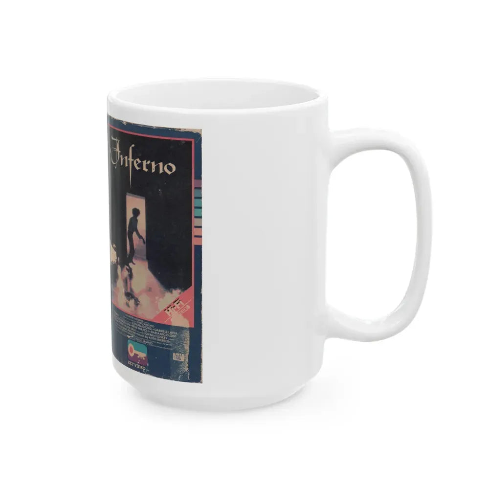 INFERNO (VHS COVER) - White Coffee Mug - Go Mug Yourself