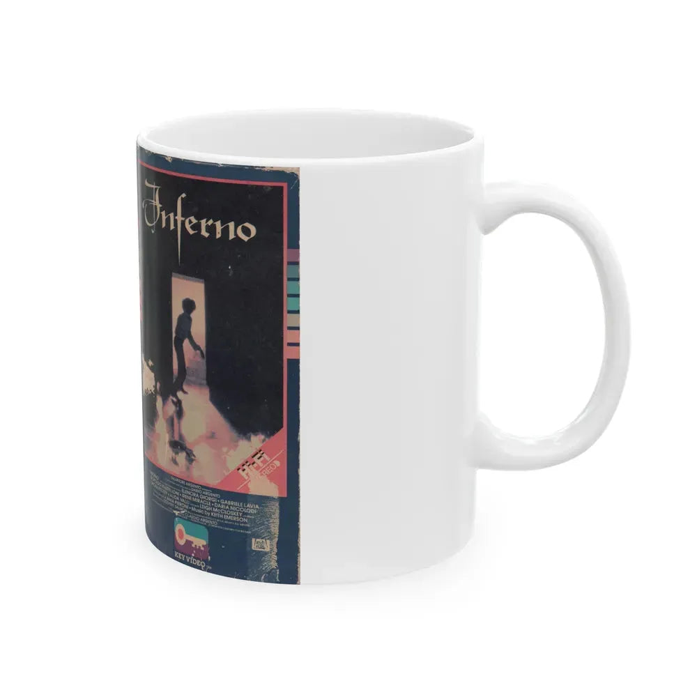 INFERNO (VHS COVER) - White Coffee Mug - Go Mug Yourself
