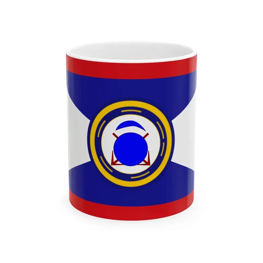 Infobox Flag of the Belize Coast Guard (Belize) White Coffee Mug 11oz - Go Mug Yourself