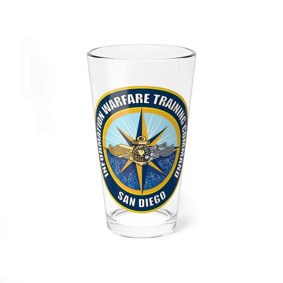 Information Warfare Training Command San Diego (U.S. Navy) Pint Glass 16oz 16oz - Go Mug Yourself