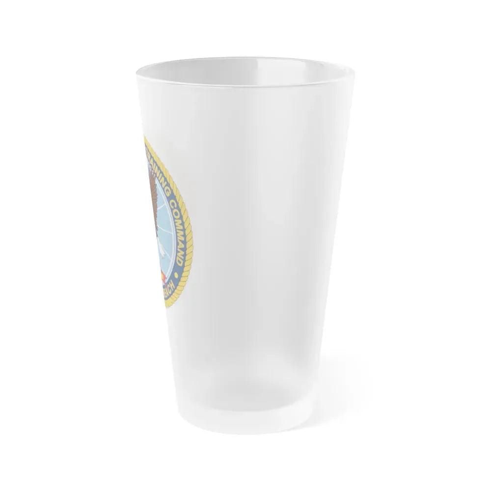 Information Warfare Training Command VA Beach (U.S. Navy) Frosted Pint Glass 16oz - Go Mug Yourself