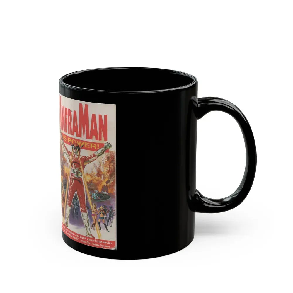 INFRA MAN IS POWER (VHS COVER) - Black Coffee Mug - Go Mug Yourself