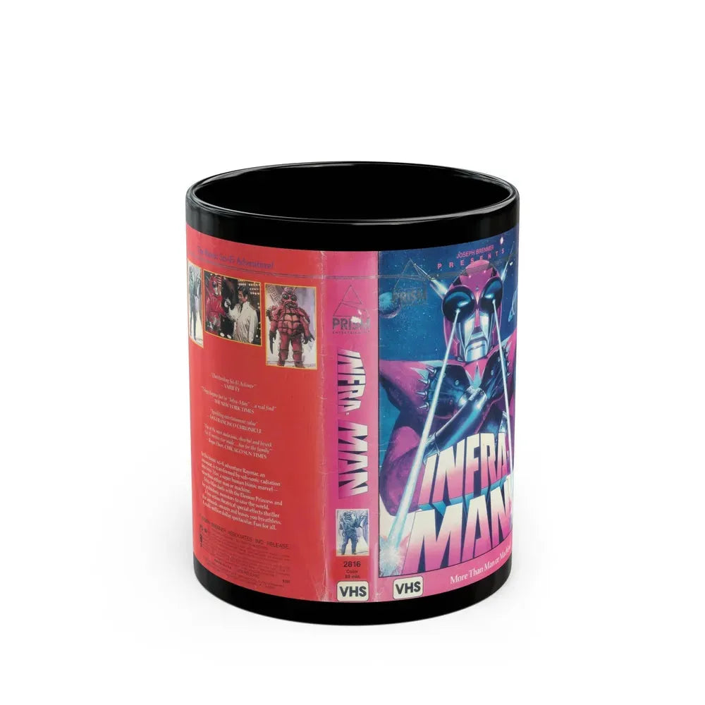 INFRA MAN (VHS COVER) - Black Coffee Mug 11oz - Go Mug Yourself