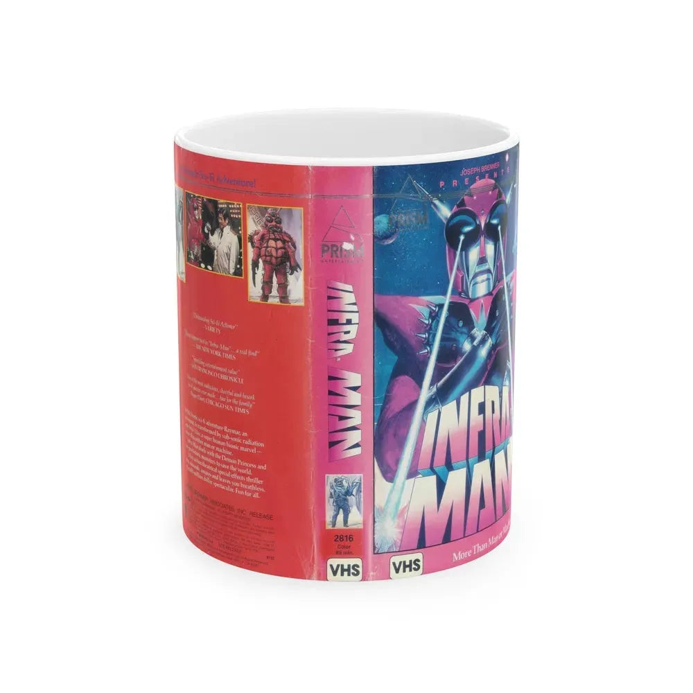INFRA MAN (VHS COVER) - White Coffee Mug 11oz - Go Mug Yourself