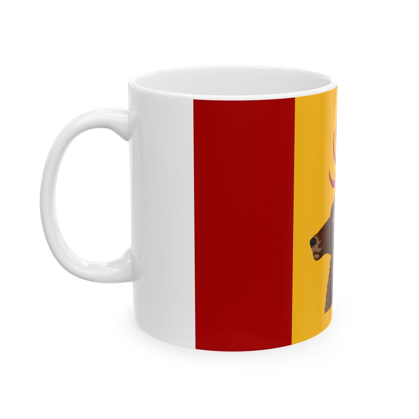 Ingelmunster vlag (Belgium) White Coffee Mug-Go Mug Yourself