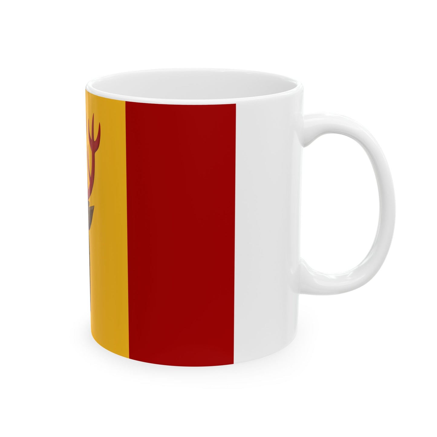 Ingelmunster vlag (Belgium) White Coffee Mug-Go Mug Yourself