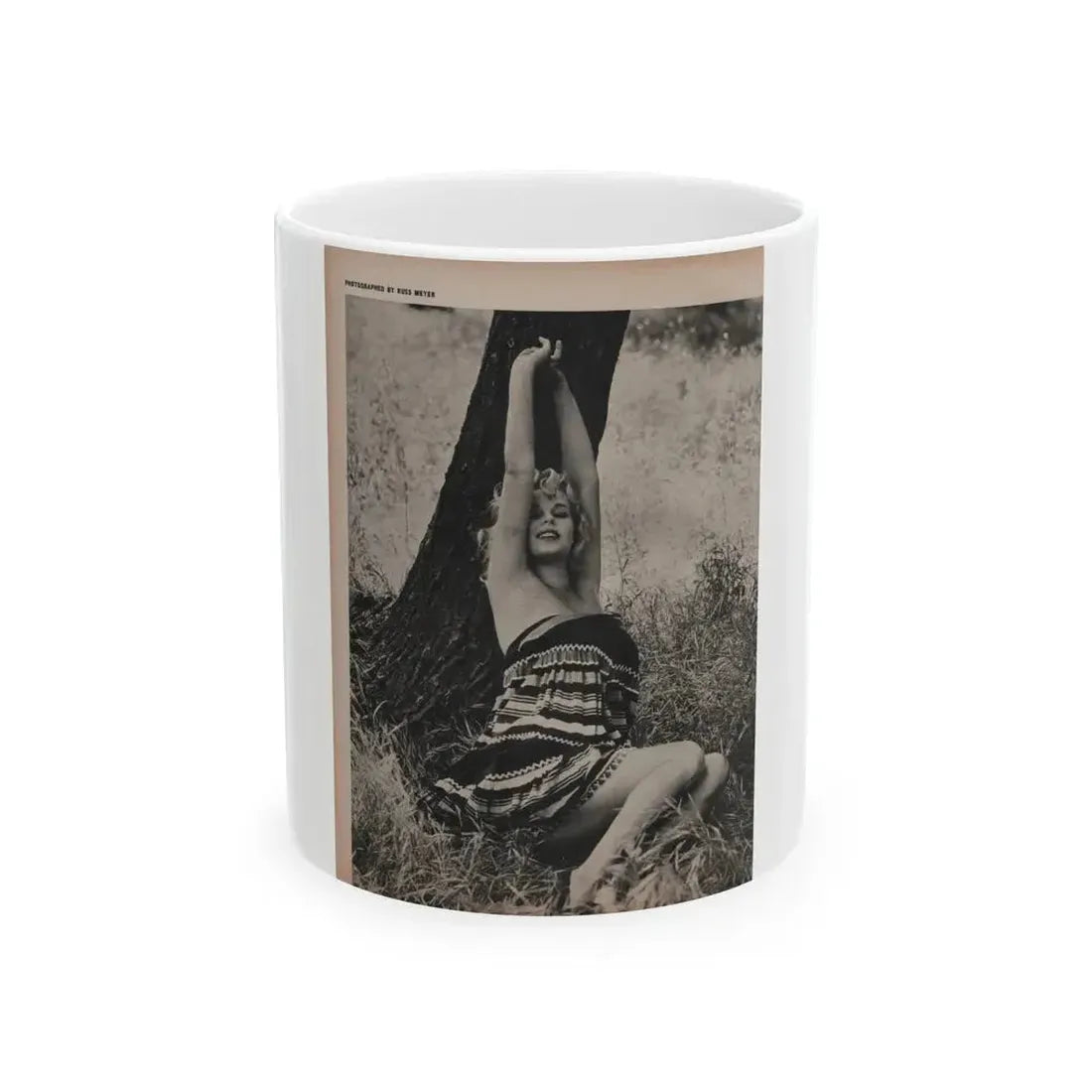Ingrid Goude #29 - SEE Mag. Jan. '58 - 1 Page & 1 B&W Photo (Vintage Female Icon) White Coffee Mug 11oz - Go Mug Yourself