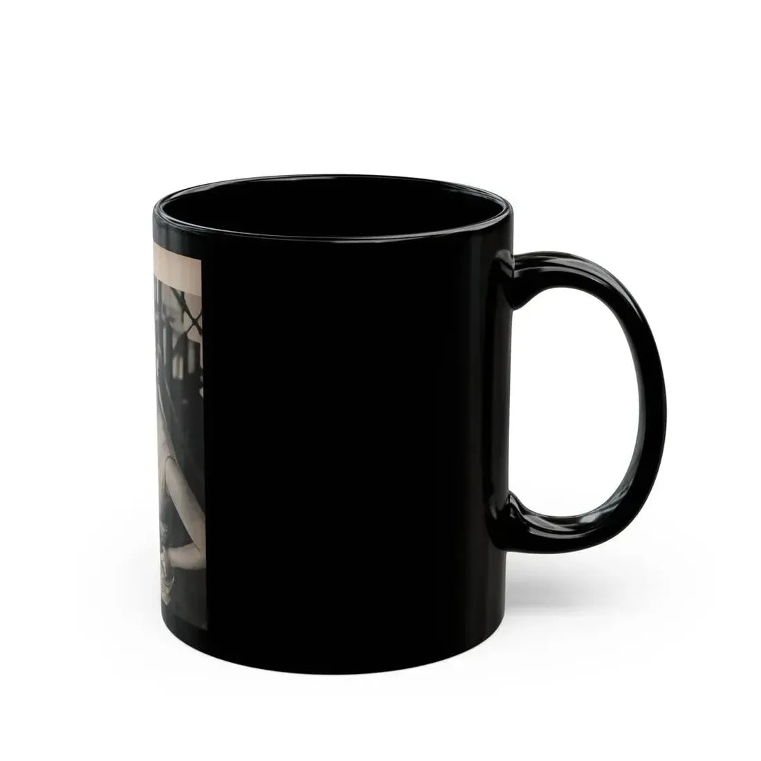 Ingrid Goude #32 - SEE Mag. Jan. '58 - 1 Page & 1 B&W Photo (Vintage Female Icon) Black Coffee Mug - Go Mug Yourself