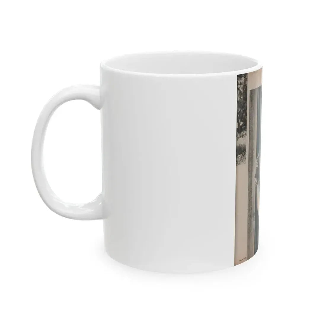 Ingrid Goude #32 - SEE Mag. Jan. '58 - 1 Page & 1 B&W Photo (Vintage Female Icon) White Coffee Mug - Go Mug Yourself