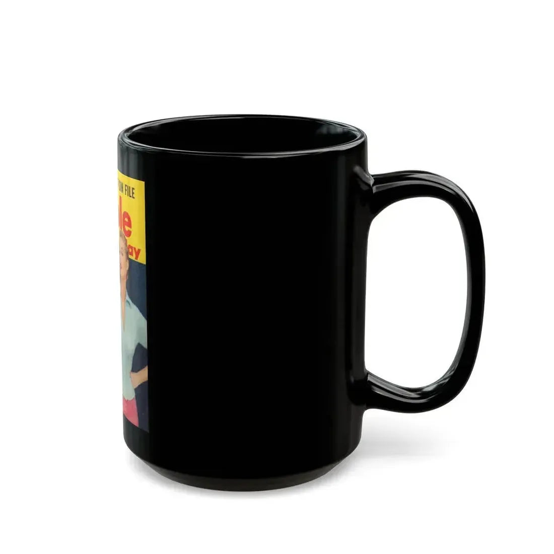 Ingrid Goude #33 - People Today March '58 Mag. Cover (Vintage Female Icon) Black Coffee Mug - Go Mug Yourself