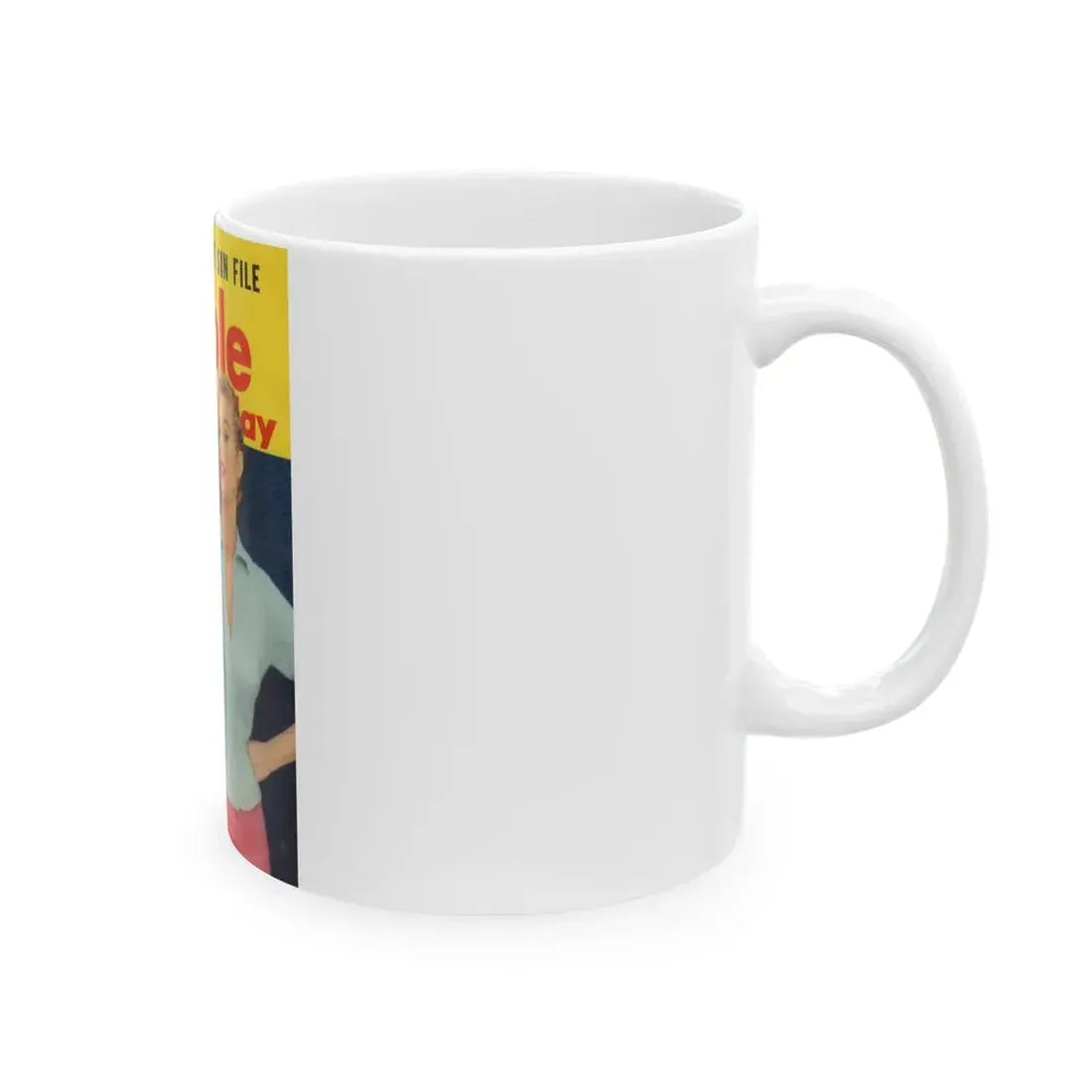 Ingrid Goude #33 - People Today March '58 Mag. Cover (Vintage Female Icon) White Coffee Mug - Go Mug Yourself