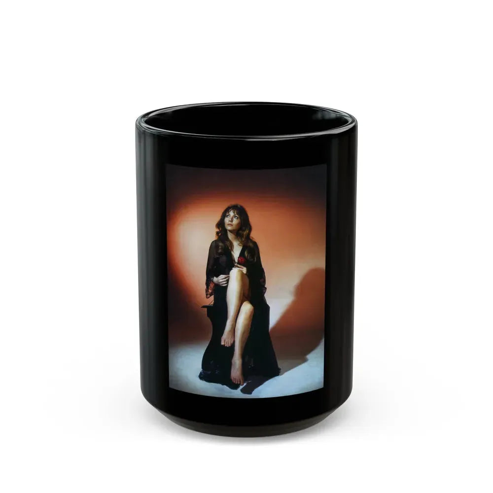 Ingrid Pitt #02 (Vintage Female Icon) Black Coffee Mug 15oz - Go Mug Yourself