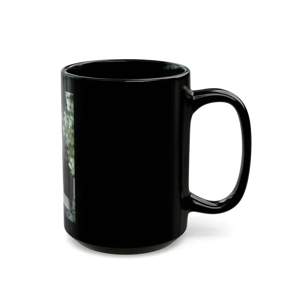Ingrid Pitt #100 (Vintage Female Icon) Black Coffee Mug - Go Mug Yourself