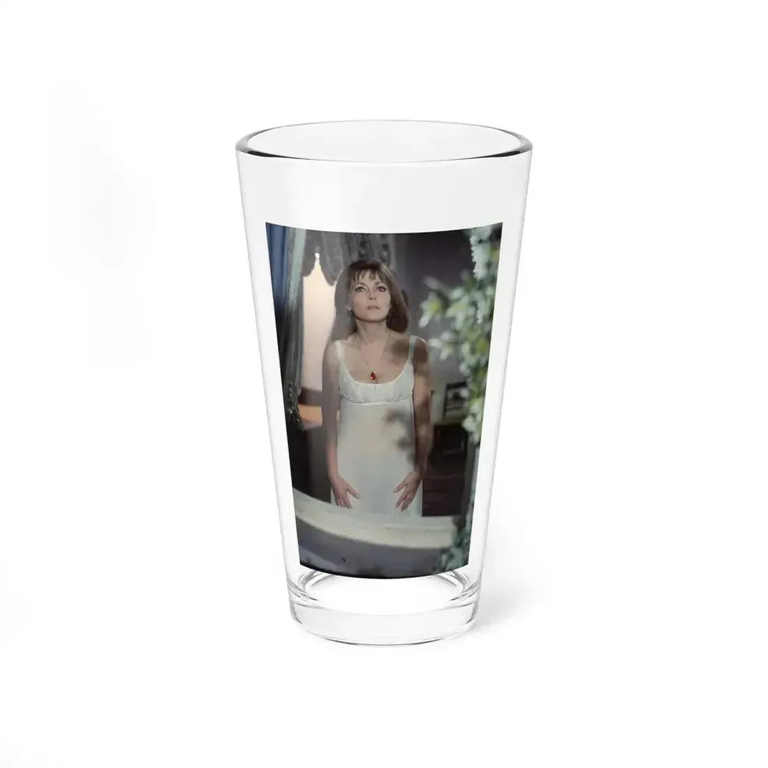 Ingrid Pitt #100 (Vintage Female Icon) Pint Glass 16oz 16oz - Go Mug Yourself