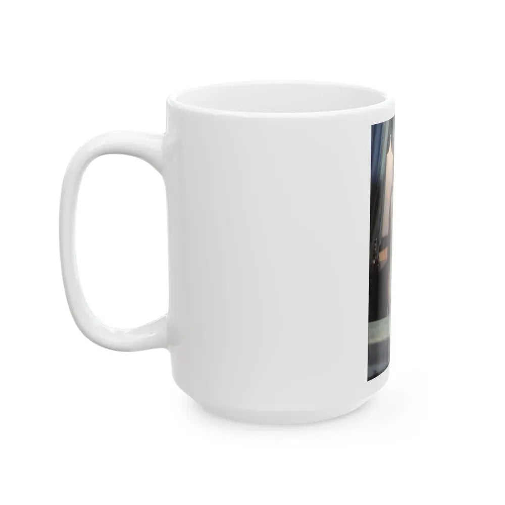 Ingrid Pitt #100 (Vintage Female Icon) White Coffee Mug - Go Mug Yourself