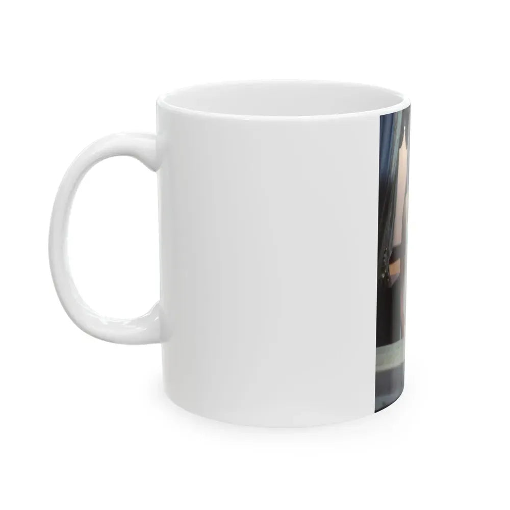 Ingrid Pitt #100 (Vintage Female Icon) White Coffee Mug - Go Mug Yourself