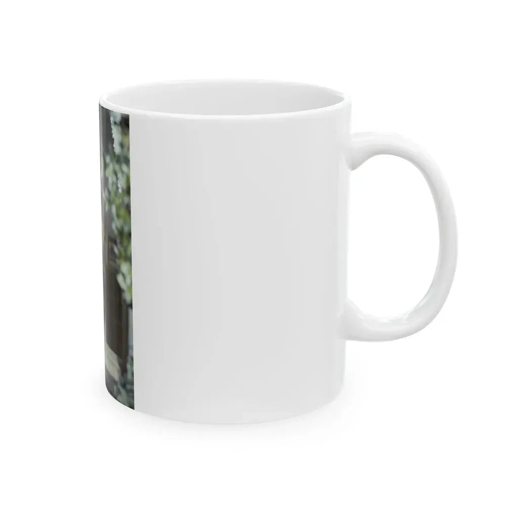 Ingrid Pitt #100 (Vintage Female Icon) White Coffee Mug - Go Mug Yourself