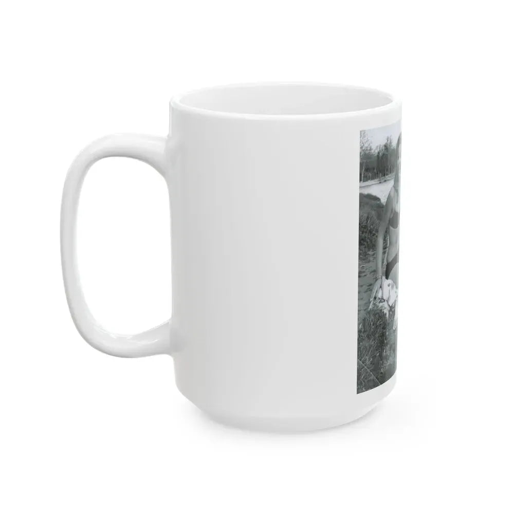 Ingrid Pitt #111 (Vintage Female Icon) White Coffee Mug - Go Mug Yourself