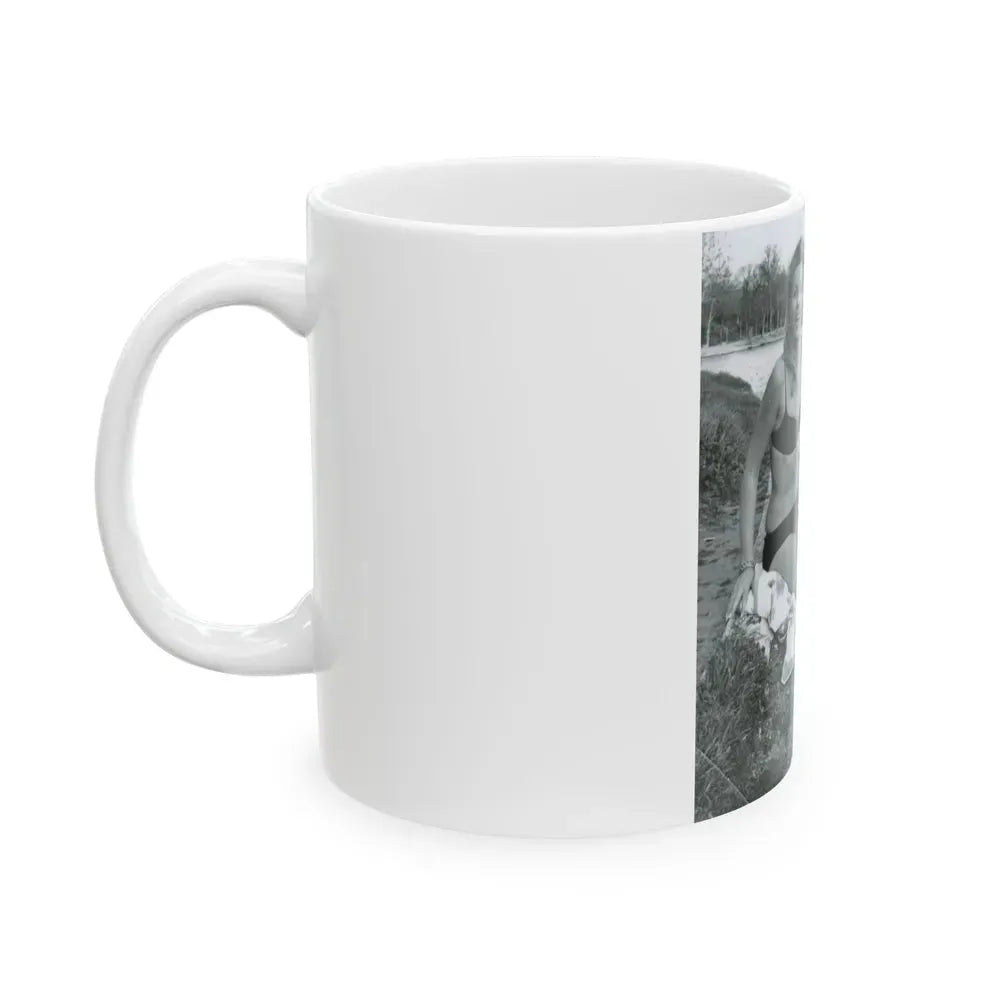 Ingrid Pitt #111 (Vintage Female Icon) White Coffee Mug - Go Mug Yourself
