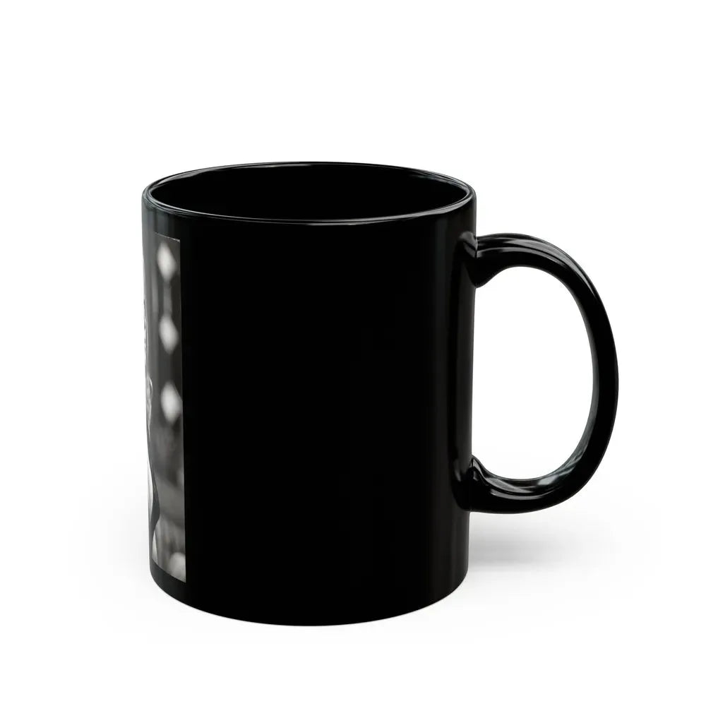 Ingrid Pitt #112 (Vintage Female Icon) Black Coffee Mug - Go Mug Yourself