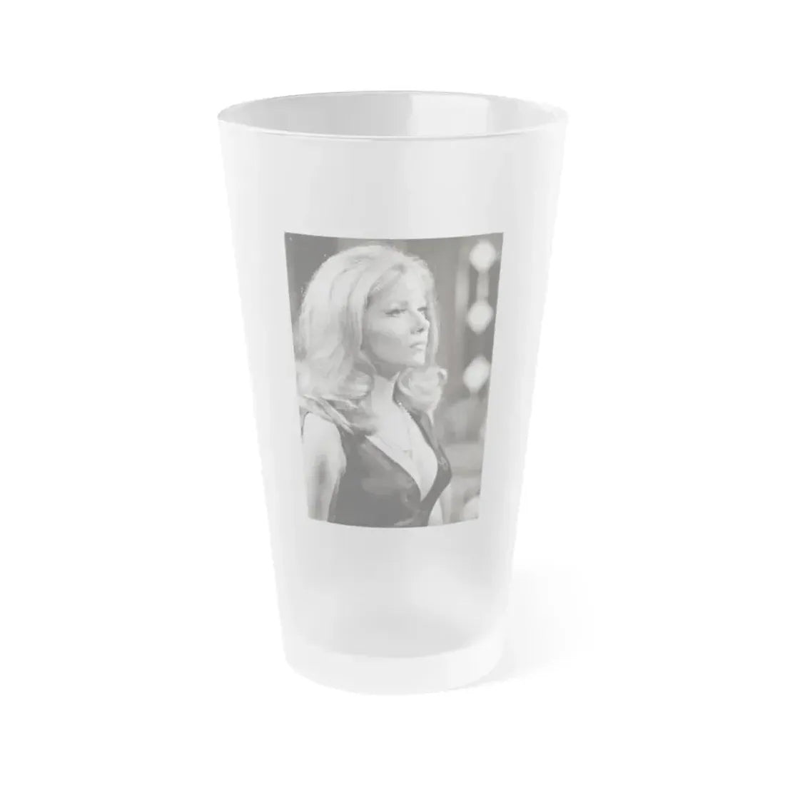 Ingrid Pitt #112 (Vintage Female Icon) Frosted Pint Glass 16oz 16oz Frosted - Go Mug Yourself