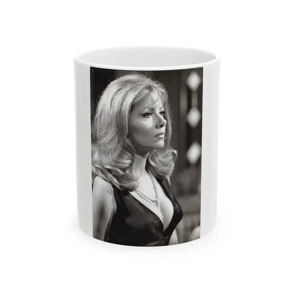 Ingrid Pitt #112 (Vintage Female Icon) White Coffee Mug 11oz - Go Mug Yourself